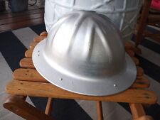 NICE Vintage B.F. McDonald Co Los Angeles Aluminum Hard Hat Full Brim w/ Liner  picture