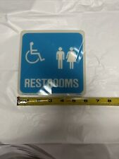 Vintage Restroom Sign 6x6 Adhesive Backed.    Emed Co. HC30851 picture