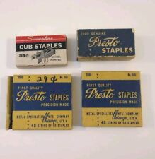 Lot Of Vintage Staples Presto Swingline Made In USA 4 Boxes picture