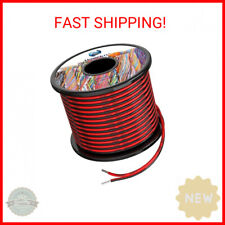 18 awg Silicone Electrical Wire 2 Conductor Parallel Wire line 60ft [Black 30ft picture