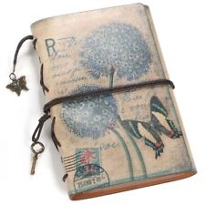 Angelicate Diary Antique Notebook Notepad PU Leather Vintage No Date Ring Note W picture