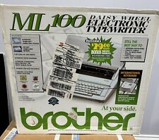 New Vintage Brother ML100 Daisy Wheel Electronic Typewriter NEW IN BOX Sealed picture