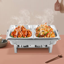 Chafing Dish Set Stainless Steel Buffet Servers and Warmers with Lid NEW picture