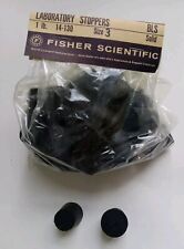 Fisher Scientific Vintage Laboratory Stoppers Size 3; Solid picture