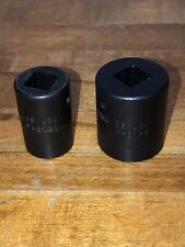 Vintage CORNWELL USA 1/2'' Drive Impact Sockets 5/8” P-3120 and 7/8”  P-3126 picture