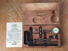 Vintage STARRETT Dial Test Indicator #196A In Original Wooden Box & Red Box picture