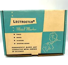 Vintage Lectroetch Metal Etching Marking Kit Tools Knifes Toys Golf Clubs picture