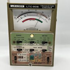 LEADER LTC-906 Semiconductor Transistor Checker Tester Only Read picture