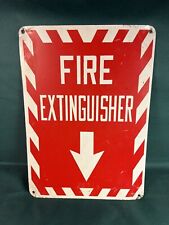 Vintage Fire Extinguisher Metal Sign 10” x 14” picture