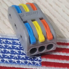 2-40Pcs Compact Splice 28-12AWG Wire Connector 3-Way Conductor Terminal 32A 250V picture