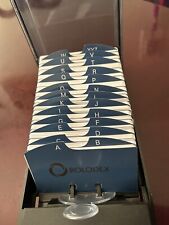 Rolodex Card File Box With Blank Cards Vintage picture