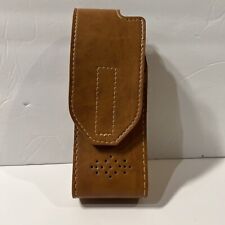 VINTAGE HEAVY DUTY BROWN LEATHER 8-1/4