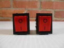 Vintage on/off Switches UND Lab Ins T100 16 amp 250 v Red and Black picture