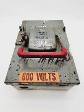 GE TH3361 Safety Disconnect Switch Fusible 30 Amp 3 Pole 600VAC Model 2 Vintage picture