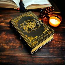 Blank Spell Book of Shadows vintage leather journal grimoire gifts for him her 2 picture