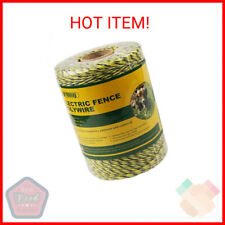 Farmily Portable Electric Fence Polywire 1312 Feet 400 Meter 6 Conductor Yellow  picture