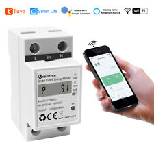 Din Rail WIFI Tuya Smart Energy Power Voltmeter Ammeter Remote Control Monitor picture