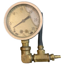FOR PARTS OR REPAIR ONLY UNTESTED Vtg Ashcroft Pressure Gauge Steampunk picture
