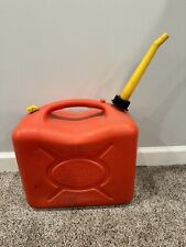 Scepter 6 Gallon Red Plastic Vented Gas Can Pre Ban J26 Huge Heavy Duty Vintage picture