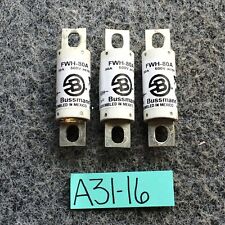 Bussmann Cooper FWH-80A Semiconductor Fuse (Lot of 3) picture