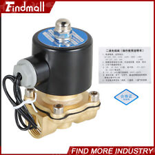 1/2 in 12V DC Brass Electric Solenoid Valve NPT Gas Water Air Normally Closed picture
