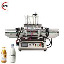 5-1000ml Automatic Pneumatic Liquid Filling Machine Four Nozzles Beverage Filler picture