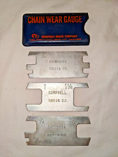 Vintage Campbell System 8 Alloy Chain Wear Gauge Set Cooper Industries York, PA picture