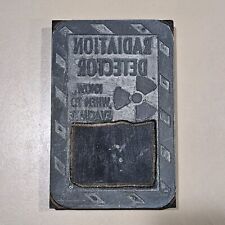 Radiation Detected Vintage Printing Letterpress Printers Block Workplace Safety  picture