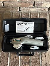 Vintage Dymo Organizer 1610 Label Maker with Case 3 Letter Wheels and 2 Tapes picture