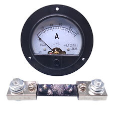 US Stock DC 0~100A Analog AMP Current Pointer Needle Panel Meter Ammeter & Shunt picture
