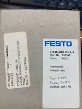 Festo CPE18-M1H-3GL-1/4 163141 Solenoid Valve New One CPE18M1H3GL1/4 picture