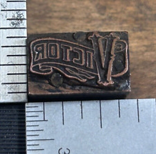 Vintage Brand Victor (RCA) Letterpress Printer Block(s) Copper picture