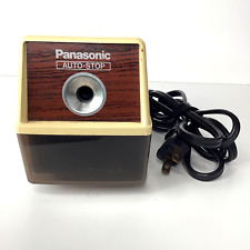 Panasonic KP-100 Electric Pencil Sharpener Auto-Stop TESTED - WORKS Vintage picture