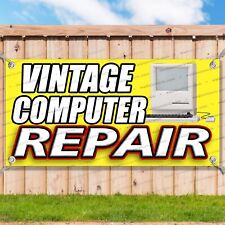 VINTAGE COMPUTER REPAIR Advertising Vinyl Banner Flag Sign Many Sizes picture