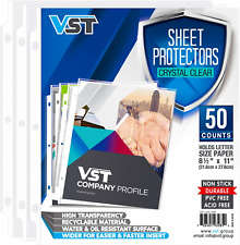 Sheet Protectors 8.5 X 11 Inches Crystal Clear Page Protectors for 3 Ring Binder picture