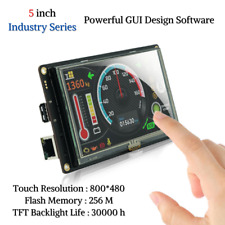 5 inch TFT LCD HMI Display Module with Touch Control, 1GHz CPU, and UART Port picture