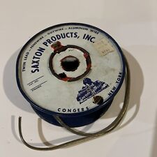 Vintage Industrial Wire Spool Metal Reel Saxton Products Inc USA Made picture