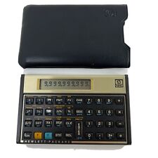 Vintage HP 12C Financial Calculator with Original Case & Handbook Made In USA. H picture
