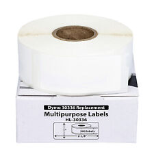 1-100 Rolls of DYNO LW 30336 POLYPROPYLENE Synthetic White Waterproof Labels picture