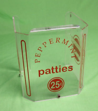 Vintage Used Peppermint Patty Vending Machine Replacement Face Plexiglass Cover picture
