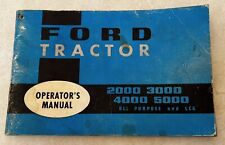 Genuine Ford 2000/30004000/5000 Tractor Operators Manual Vintage picture