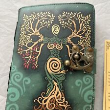 TUZECH Blank Spell Book Of Shadows Journal With Lock Clasp Prop Vintage Hocus... picture