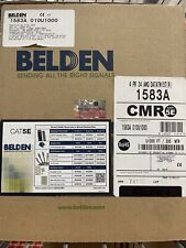 Belden 1583A 010U1000 4-Pair Cat5e UTP Non-Plenum Cable, 1,000 ft. Box, Black picture