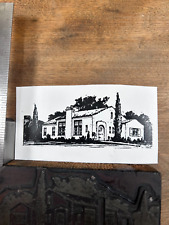 Vintage House Home Letterpress Printer Block Stamp picture