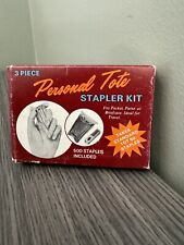 Vintage Personal Tote Stapler Kit - Portable Stapler Set picture