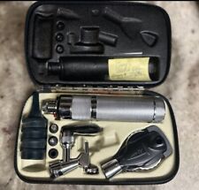 VINTAGE WELCH ALLYN DIAGNOSTIC SET OTOSCOPE & OPHTHALMOSCOPE IN CASE picture
