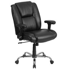 Flash Furniture LeatherSoft Computer & Desk Big & Tall Chair Black picture