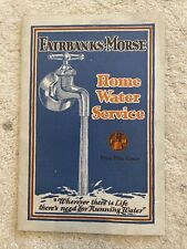 Vintage Fairbanks Morse Home Water System And Pump 1929 Catalog Sales Brochure picture