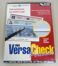 Vintage Mips VersaCheck Personal Custom Check Creation Software CD w/150 Checks picture