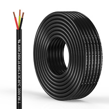 18AWG 3-Conductor Wire: Oxygen-Free Copper Cable, 25Ft, Flexible for LED Strips, picture